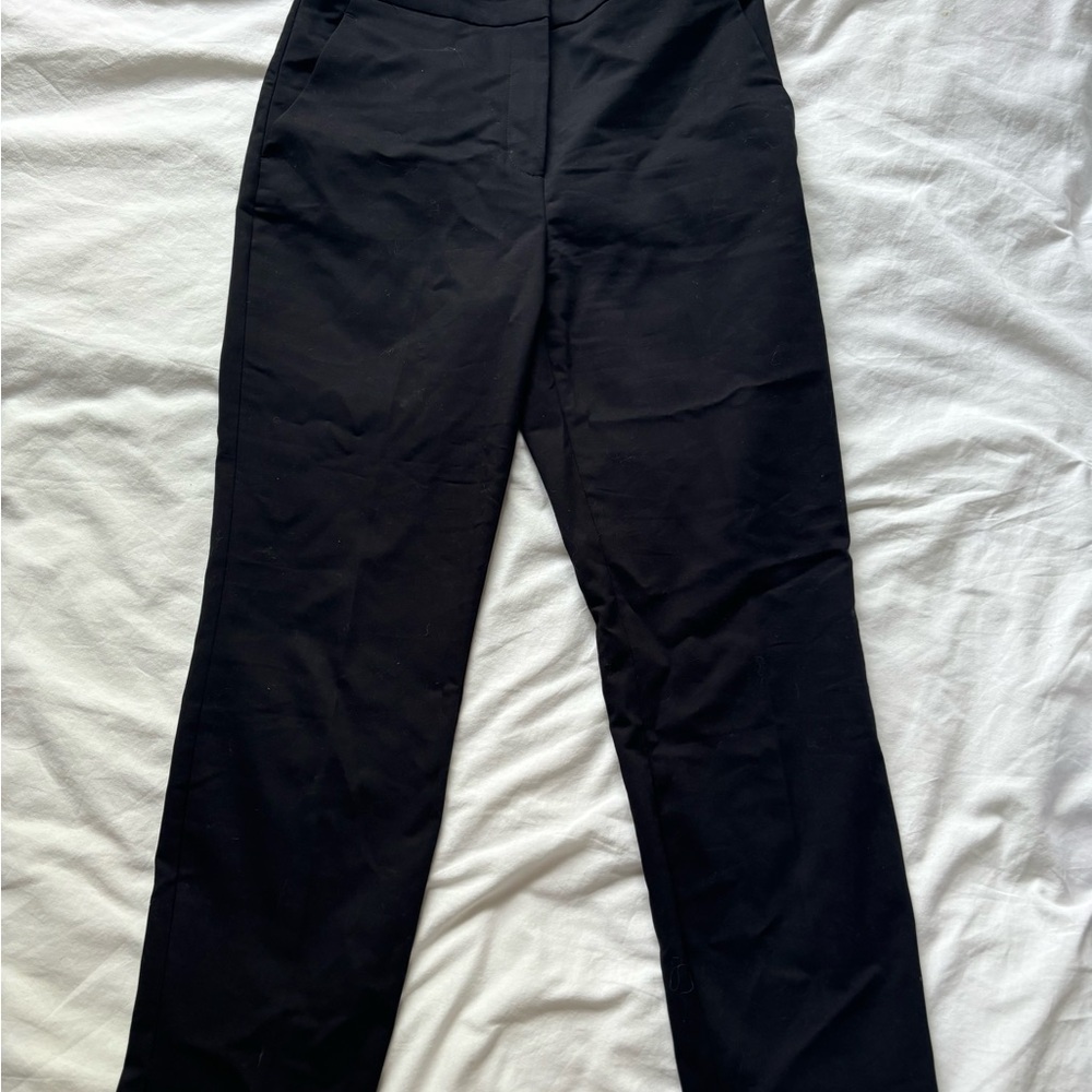 H&M Black Straight Leg Pants